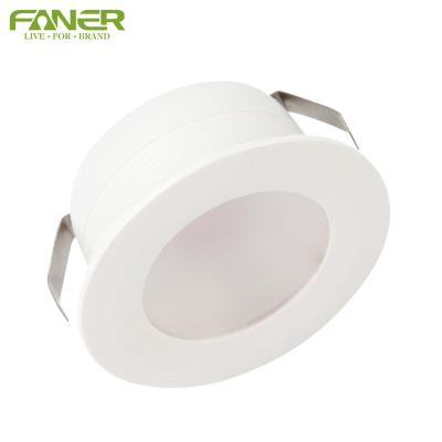 China Hotel hot sale guzhen 32mm 1W 3W CRI80 mini LED plastic spot light 26mm for sale