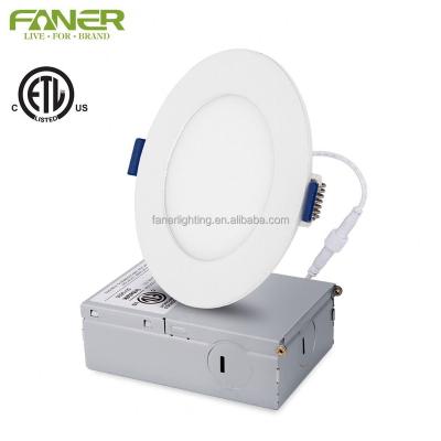 China Modern ETL Slim LED Panel Light With Junction Box Driver For North America Type IC for sale