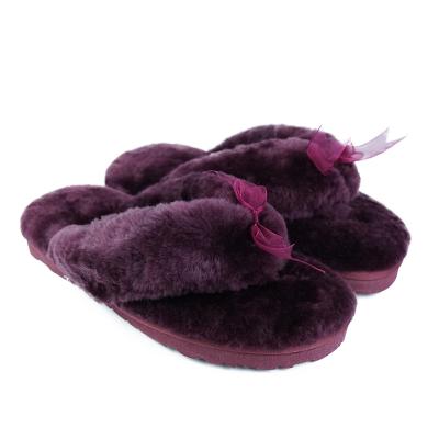 China New come lightweight fashion women uggly winter wool slippers shoes for sale