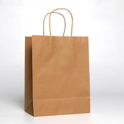 China Biodegradable Brown Environmental Protection Kraft Paper Bags With Your Own Logo, Paper Shopping Bag With Logo, Custom Kraft Paper Bag Paper Bags for sale