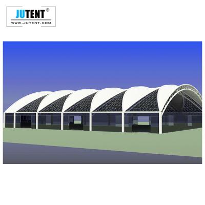 China Waterproof UV-Resistance China Outdoor White Stadium PVC/PVDF/PTFE/ETFE Large Membrane Canopy Tent for sale