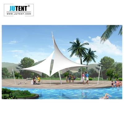 China Outdoor Waterproof UV-Resistance Buildings Canopy Wholesale Flame Retardant Cloth Covered Tent On Sale for sale