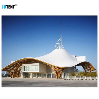 China Parking Shed Jutent New Arrival PVC /pvdf /ptfe Membrane Structure Fabric Shade Structures Tensile Canopy for sale