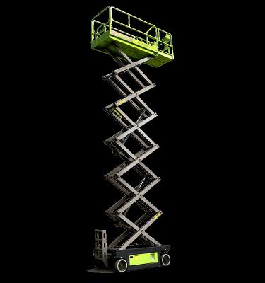 China Hotels Hydraulic Scissor Lift 13.8m ZS1212HD-LI Overhead Cheap Scissor Forklift Table Work Platform ZOOMLION Lift for sale