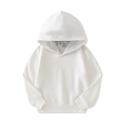 China custom high quality Anti-wrinkle private label printed children's Hoodie solid color little boy thin hoodie for sale