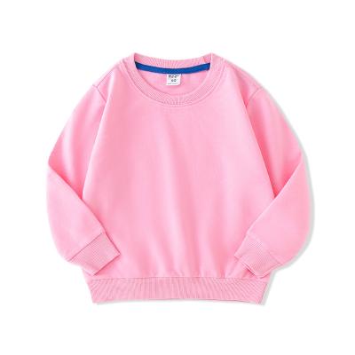 China Fashion Solid Color Baby Pink Long Sleeve Spring Summer Autumn Winter Children Wear Anti-Wrinkle Round Neck Wholesale Unisex Baby Pin for sale