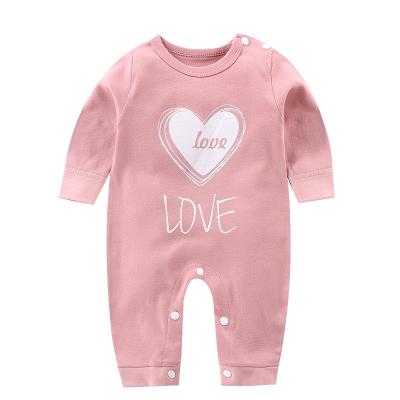 China Cozy baby clothes high quality soft knit kids romper cute pattern printed baby cotton romper for girls baby romper 2022 for sale