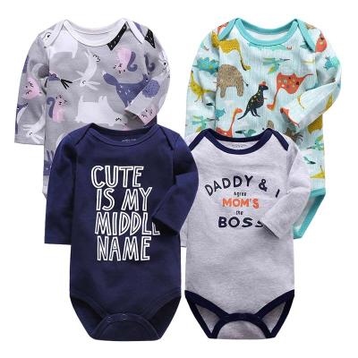 China Cozy baby clothes factory wholesale baby onesie long sleeve climbing clothes kids knitted newborn bear printed fruit onesie baby tights for sale