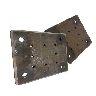 China Industrial Square Carbon Steel Forged Flat Flange End Plate For PHC Prestressed High Strength Concrete Pile for sale