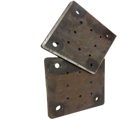 China Industrial Customized High Quality Square Carbon Steel Forged Flat Flange End Plate For Prestressed High Strength Concrete for sale