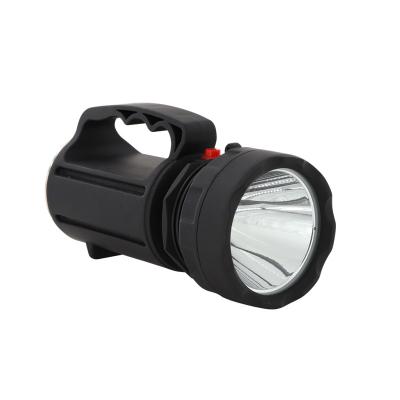 China HS-S01-10w Warehouse Outdoor Portable Powerful Rechargeable Led Spotlight Waterproof Search Light Black Color for sale