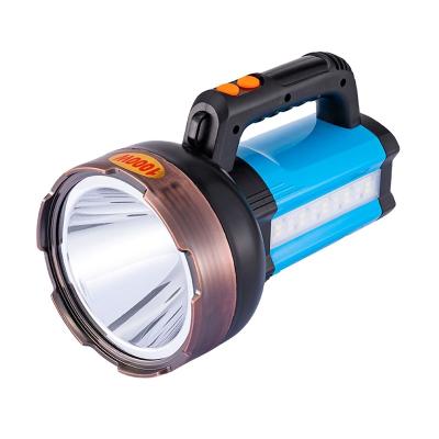 China Handheld ABS Patrol Flashlight LED Portable Long Range Spotlight With COB Light for sale