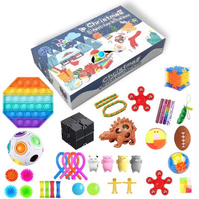 China More Fun For Kids Halloween Stress Reliever Bubble Autism Christmas Sensory Toys Stir Advent Calendars for sale