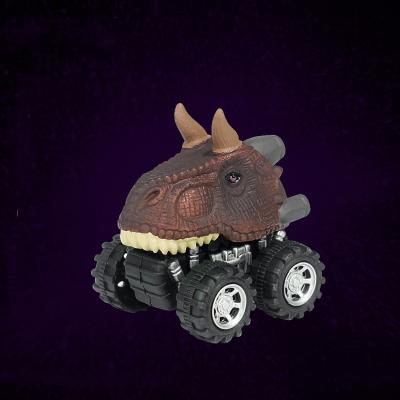 China Safe To Play Wholesale Funny The Other Simulation Model Mini Kid Toy Small Plastic Dinosaur Pull Back Car for sale