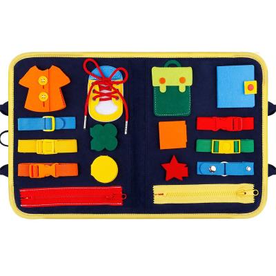 China Flexible Joints Montessori Sensory Activity Cloth Panel Toddlers Core Skills Develops Core Felt for sale