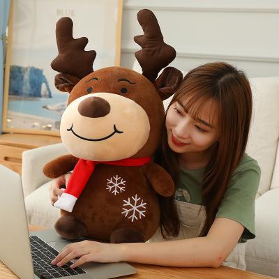 China More Fun For Kids Christmas Decoration Custom Santa Claus Deer Plush Toys Gifts for sale