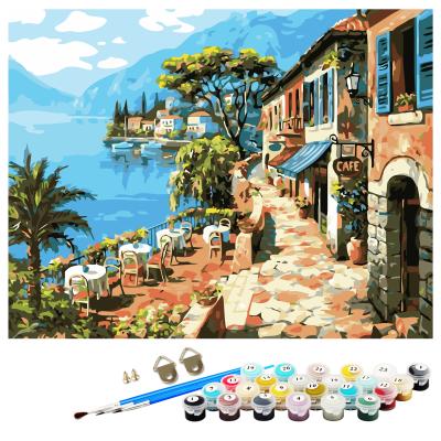 China Wall and Kids Decor DIY Impressionist Home Oil Expanded Acrylic Oil Painting Adult Canvas Kits By Number for sale