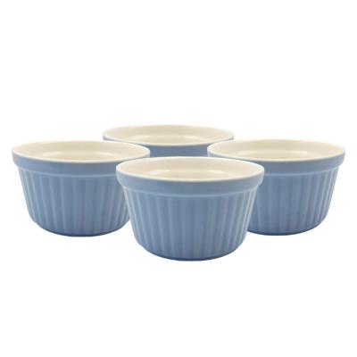 China Sustainable Gift Kitchenware Dark Blue Thanksgiving Ramekins For Sauces for sale