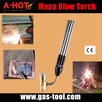 China Powerful Swirl Flame Triple-tip HVAC Gas Blow Hand Welding Torch for sale