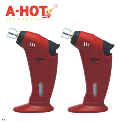 China With LIGHTER TORCH (Cr Auto Reset Safety) EXCELLENT NEW GOOD QUALITY Child Resistant BODY RED BUTANE SAFETY for sale