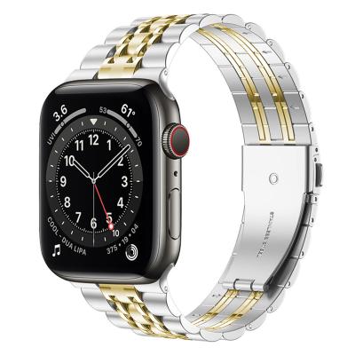 China Luxury brand high quality stainless steel apple watch band iwatch band 3/4/5/6/SE for sale