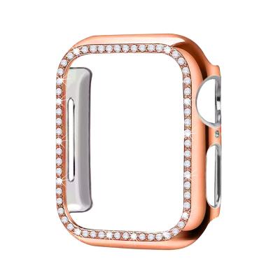 China Diamond Bumper Lightweight Protective Case For Apple Watch Case Series 6 Se 54321 38MM 42MM For Iwatch 40mm Smart Apple Watch Band 44mm for sale