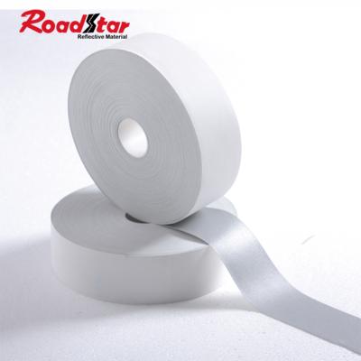 China 100% Reflective Silver Top Cotton Fabric Flame Retardant Tape Washable For Coveralls for sale