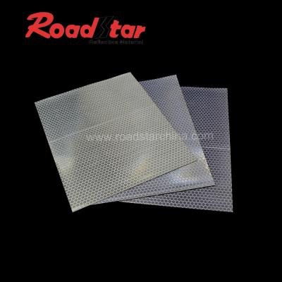 China Micro-prismatic PVC reflective sheeting, fabric backing for traffic cone for sale