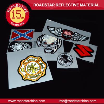 China Cartoon Sticker Fashion Look Fluorescent Reflective Sticker, Stickers For Bike for sale