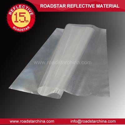 China Retro PVC Clear PVC Roll White Transparent Reflective Material , Waterproof for sale