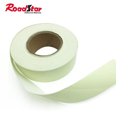 China Seam on safety work wears night fluorescent green glow in the dark photoluminescent tape for sale