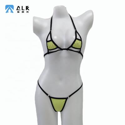 China Ailangke Women's Bikini Swimwear Sets Lace Up Adjustable Straps Swimsuits For Women for sale