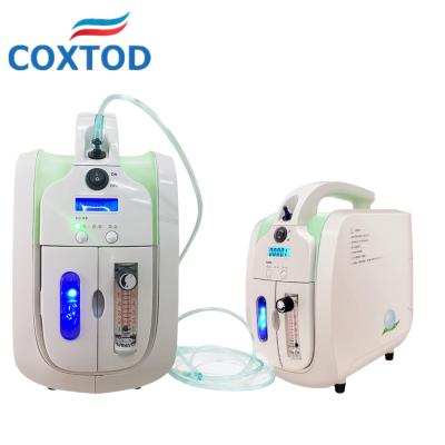 China Household 5L Plastic Cheap Battery Operated Portable Oxygen Concentrator For Sale Machine With Car Adapter Carrying Case Travel Home Car for sale