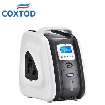 China Portable Oxygenation Oxygen Concentrator, 1-5L/min Adjustable Oxygen Machine Humidifiers with Anion Function for Travel Home Use for sale