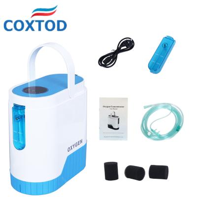 China Portable Mini Portable Oxygen Generator Concentrator 1-5L/min Oxygen Machine Household Oxygen Concentrator Making Machine Oxygenation Air Purifier for sale