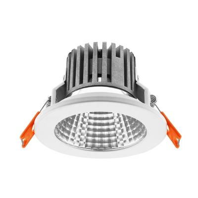 China Modern Foshan Ip20 Factory Custom Indoor 80mm Cut Down Recessed Light Cob Led Downlight for sale