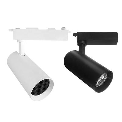 China Hot Sale 20w 30w Modern Adjustable Aluminum Spot Light Commercial DMB COB Led Track Light Linear Rail for sale