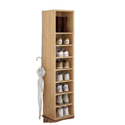 China (Size) Small Adjustable Economic Wooden Single Vertical Multi - Layer High Shoe Cabinet for sale