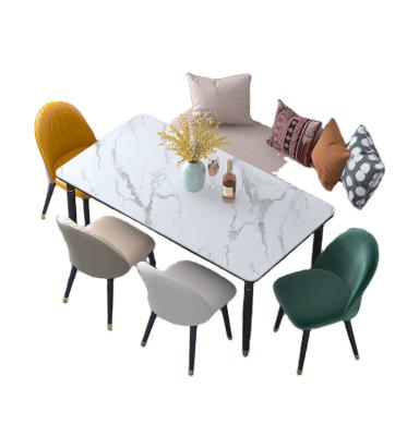 China OEM designer foldable luxury modern sintered stone dining tables living room kitchen for sale