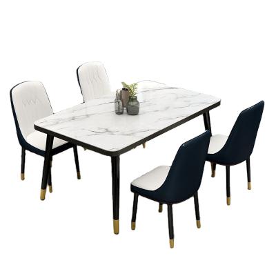 China OEM Wholesale Cheap Luxury Modern Home Furniture Foldable Dining Table Sets for sale