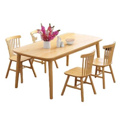 China High Quality Solid Wood Dining Table Foldable Contracted Contemporary Style Chairs for sale