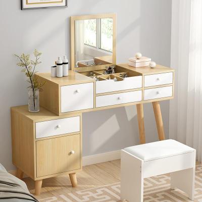 China Nordic Multifunctional Foldable Fashion Flip Storage Bedroom Simple Modern Simple Dresser for sale