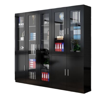 China (Height)Factory Adjustable White Filing Cabinet Files Glass Display Cabinet Closet Furniture for sale