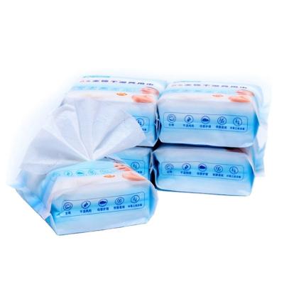 China 25 Pcs Baby Wet Cloth Hot Sale Tissue Bag / Mini Tissue Paper Bag Baby Wet Cloth Package Bag for sale