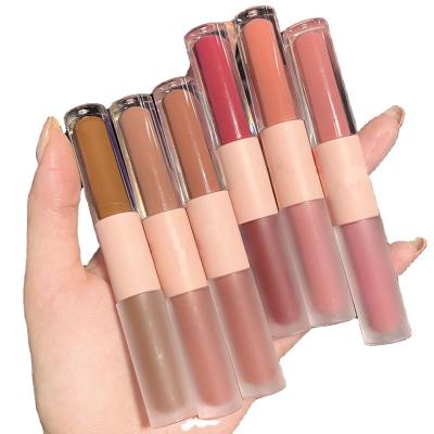 China Wholesale Waterproof Double Lip Gloss Vegan Lip Gloss Cute Lip Gloss for sale