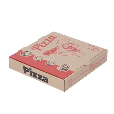 China Wholesale Custom Logo Recyclable Take Away Lunch Paper Grids Food Packaging Boxes Christmas Cookie Chocolate Pizza Box Caja With Logo for sale