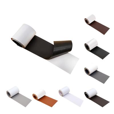 China PU Leather Self Adhesive Patch Sofa Handbags Car Seats 3*60 Inch Waterproof Faux Repair Sticker for sale