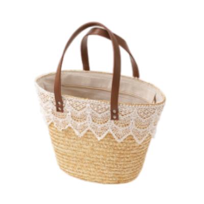 China Fashion Straw Straw Bags Women Handmade Woven Natural Tote Portable Women Beach Mini Straw Shoulder Bags for sale