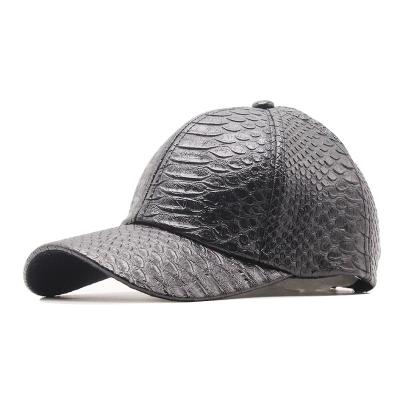 China 2022 New Popular Spring Baseball PU Dad Hat Crocodile Leather Trending High Quality Hat COMMON for sale