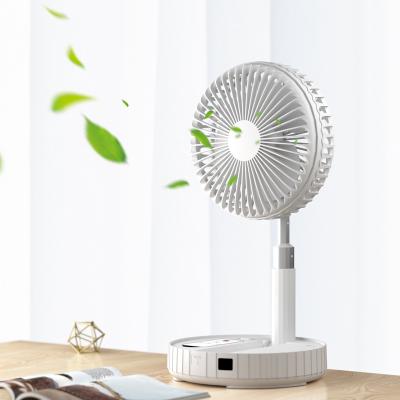 China Easy Storage 2021 2 In 1 Electric Mini Travel Portable Rechargeable Cell Phone Fan Cooler Usb for sale